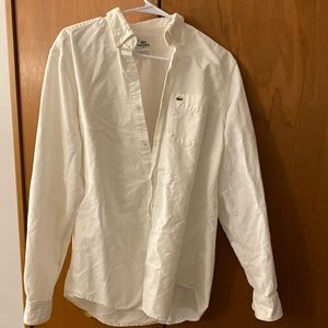 Lacoste men classic button up shirt size 40